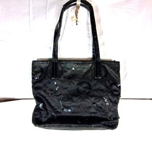 Coach Vintage Black Shoulder Sequin Handbag